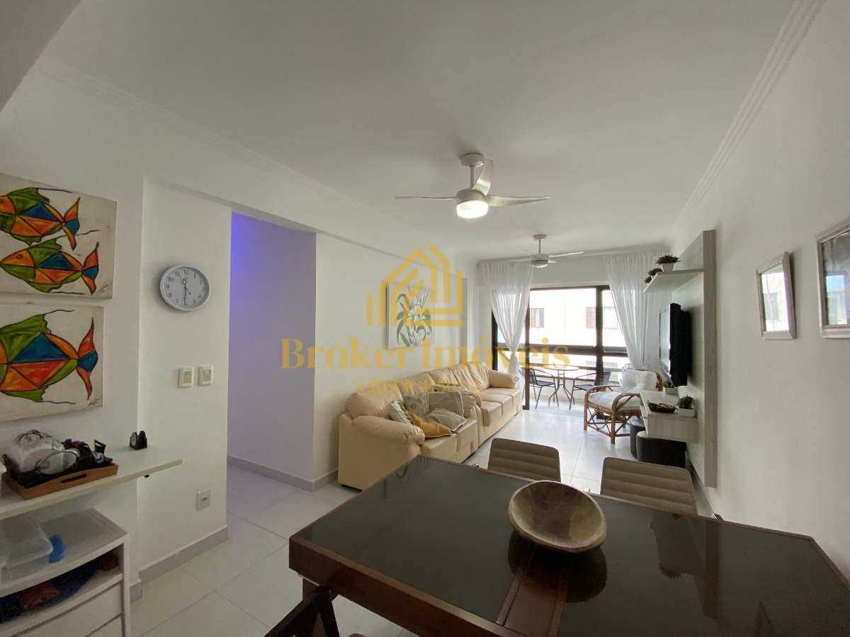Apartamento com vista para o mar, condomínio pé na Areia Hawai Vivendas na Martim de Sá