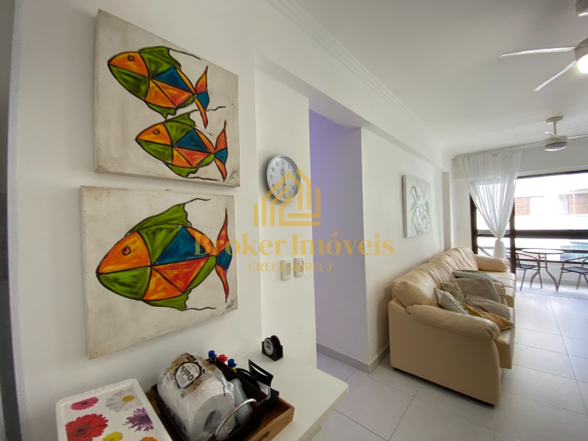 Apartamento com vista para o mar, condomínio pé na Areia Hawai Vivendas na Martim de Sá